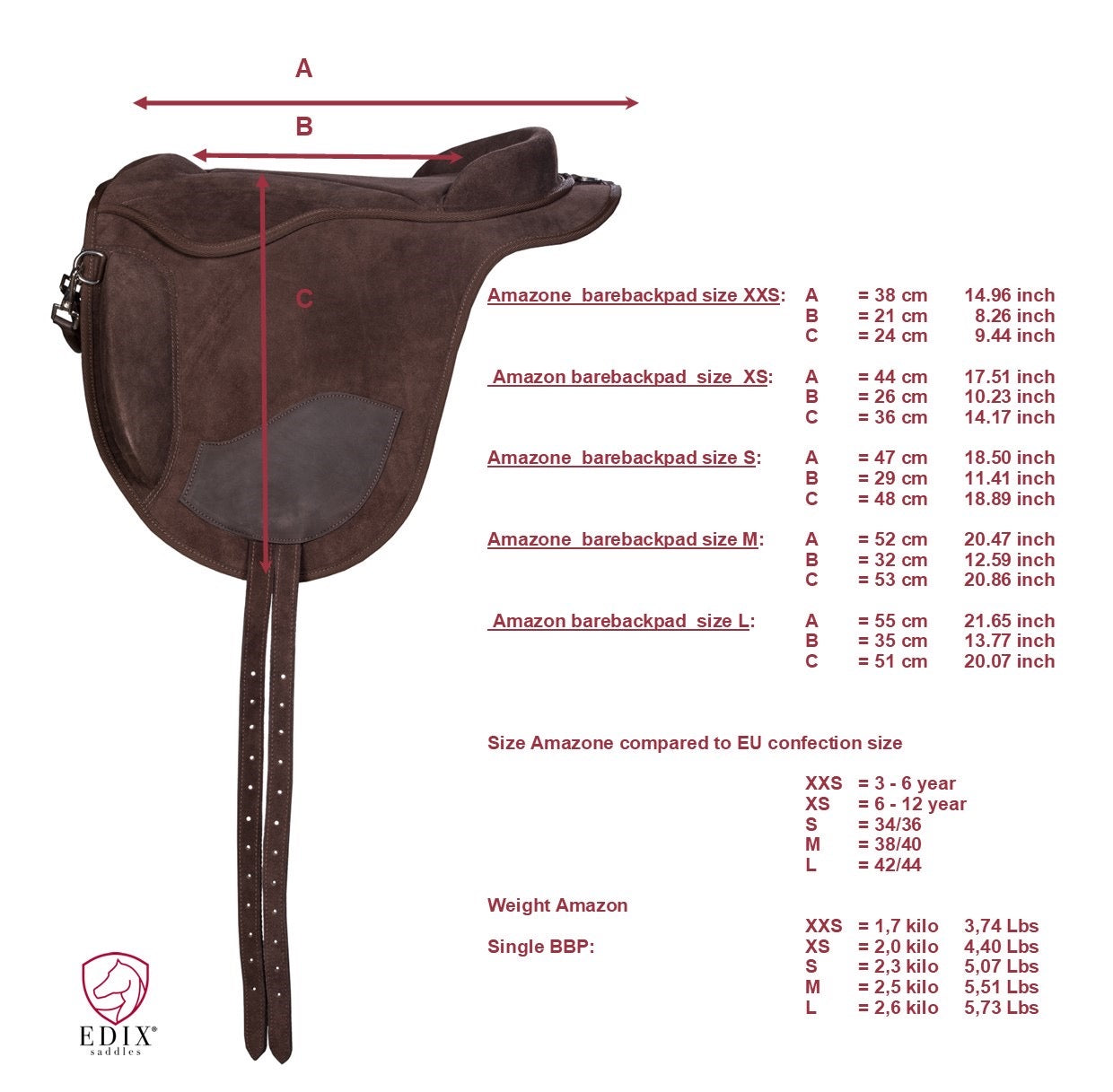 Edix Amazone Riding Saddle Pad