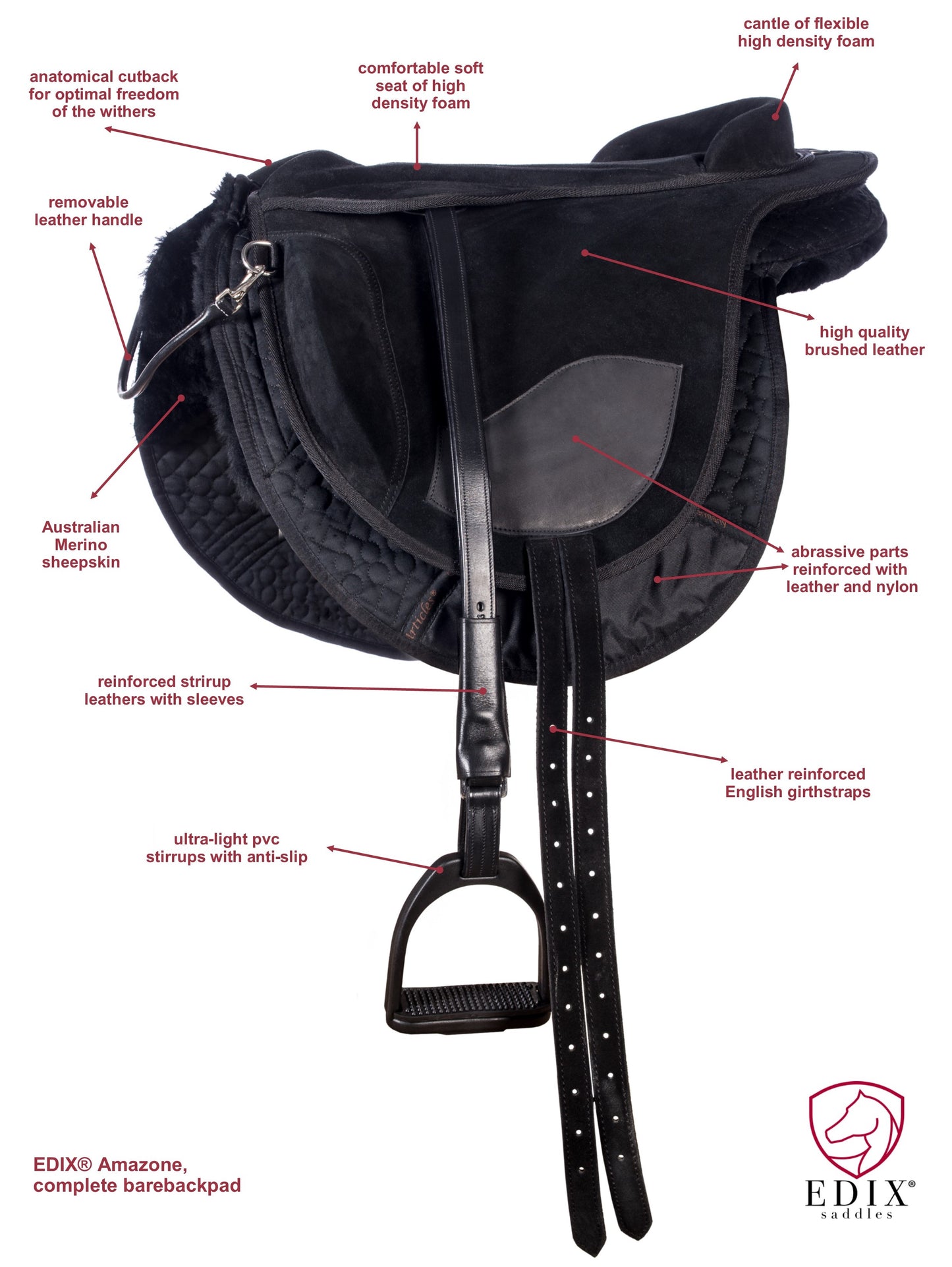 Edix Amazone Riding Saddle Pad